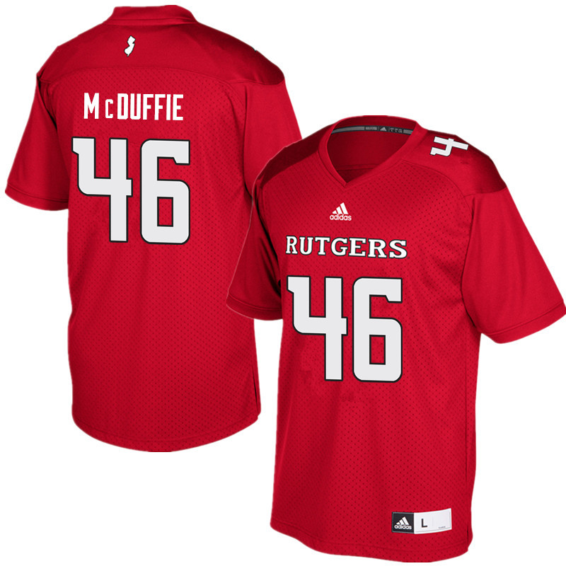 Men #46 Davante McDuffie Rutgers Scarlet Knights College Football Jerseys Sale-Red